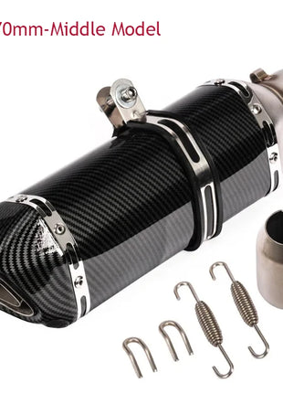 Kpr150 Horizon 350r3r25 Gsx Ninja250z400 Huanglong 300 Modified Small Hexagonal Exhaust Pipe Model Universal Modification Parts