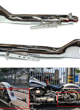 Universal Motorcycle Exhaust Muffler Retro Vintage Classic Electroplating Escap Moto for cg125 sr400 cb500 vt500 CM300 500 Cafe