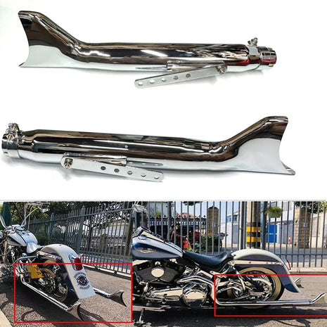 Universal Motorcycle Exhaust Muffler Retro Vintage Classic Electroplating Escap Moto for cg125 sr400 cb500 vt500 CM300 500 Cafe