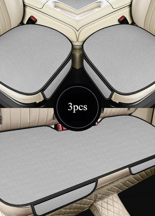 Breathable Ice Silk Car Seat Cushion Non-slip and Wear-resistant Solid Color Ice Silk Car Seat Cover, Universal Fit Most Cars