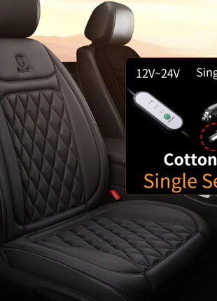 12-24v Heated Car Seat Cover 30' Fast Car Seat Heater Cloth/Flannel  Heated Car Seat Protector 25W Seat Heating Cover Car Seat