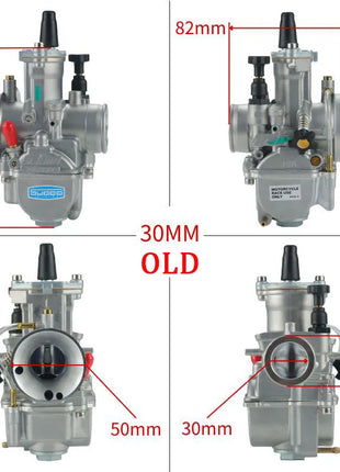 For KOsO OKO 24 26 28 30 3234mm Blue Bowl 2T 4T Universal ScooterATV Dirt Bike KElHIN PWK Racing Carburetor With FreeJet Set