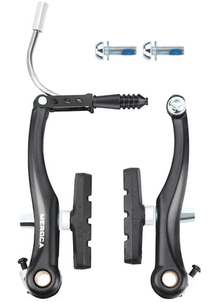 V Brake Set Bike Brakes High Clear V Brakes Mountain Bike Aluminium Alloy Brake Arms Stainless Steel Guides 110mm Length