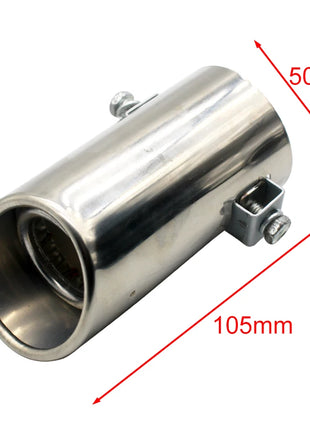 Exhaust Pipe Tip Car Auto Muffler Steel Stainless Trim Tail Tube Auto Replacement Parts Exhaust Systems Mufflers Vehicle