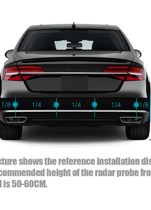 Car LED Parking Sensor Kit with 4 Radar Accurate Digital Display of Obstacle Distance Alarm Parktronic Kit Suitable For Most Car