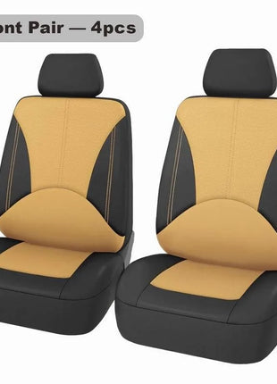 Universal 5-Seats Car Seat Cover Elastic Breathable leather Comfort Fit for most Cars