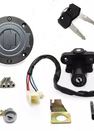 Ignition Switch Fuel Gas Cap Seat Lock Key Set for Yamaha YZF R1 2002-2003 2007-2022 R6 2004 2006-2022 FJR1300 2001-2022 FZ6