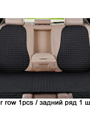 Car Flax Seat Cushion Protector Pad Car Seat Cover Front/Rear Seat Cover Automobile Cushion Pad Mat Backrest Auto Accessori