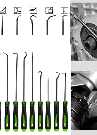 10/4Pcs Precision Pick and Hook Set, Car Auto Oil Seal/O-Ring Seal Gasket Pick Mini Precision Hooks Professional Puller Remover