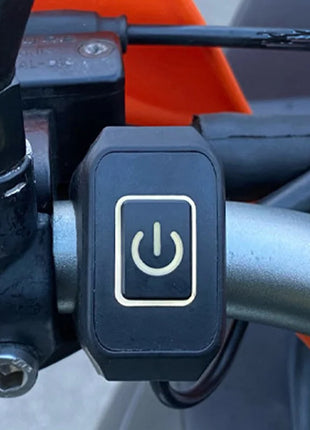 Universal Motorcycle Handlebar Switch Button 12V Button Connector Switch for Electric Star Pressure Waterproof Control Switch