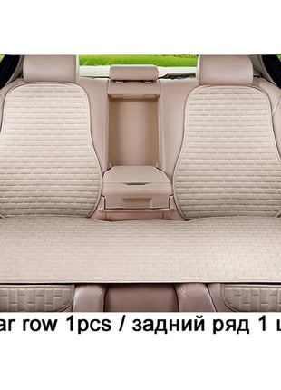 Car Flax Seat Cushion Protector Pad Car Seat Cover Front/Rear Seat Cover Automobile Cushion Pad Mat Backrest Auto Accessori