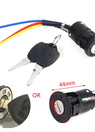 Universal Electric Bicycle Biking Portable Dustproof Cycling Parts for Electric Scooter Ignition Switch Key Power Lock