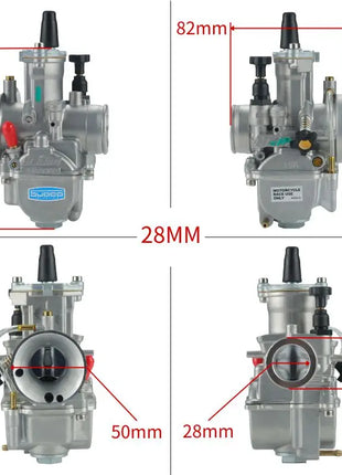 For KOsO OKO 24 26 28 30 3234mm Blue Bowl 2T 4T Universal ScooterATV Dirt Bike KElHIN PWK Racing Carburetor With FreeJet Set