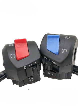 7/8inch Universal Motorcycle Handle Bar Switches With Choke Horn Turn Signal Headlight Electric Start Handlebar Control Switch