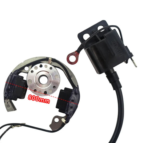 Mini Motorcycle 50cc Accessories Ignition Coil Pit Bike for 50 SX Electric and Ignition Internal Rotor Stator Magneto
