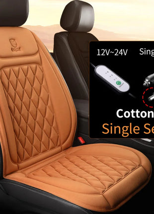 12-24v Heated Car Seat Cover 30' Fast Car Seat Heater Cloth/Flannel  Heated Car Seat Protector 25W Seat Heating Cover Car Seat