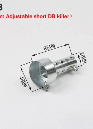 Universal Motorcycle 35mm 42mm 45mm 48mm 60mm DB Killer Exhaust Can Muffler Insert Baffle DB Killer Silencer Stainless Steel