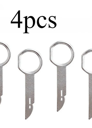 4pcs Radio Removal Key Pin Tool Car Styling Universal Fit for VW Golf 7 6 Passat B5 B7 Touareg Mercedes W203 W213 W204