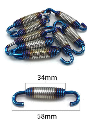 Universal Motorcycle Exhaust Spring Hooks Stainless Steel Exhaust Front