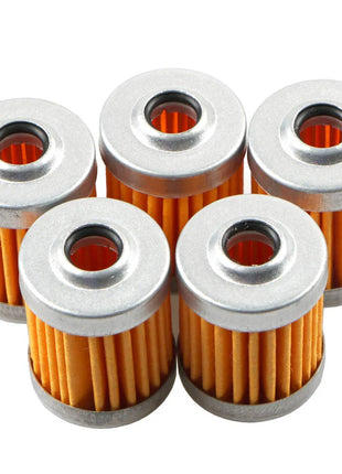 5pcs Reusable Washable Fuel Filter Element+CNC Alloy Petrol Gas Filter For Suzuki Dirt Bike ATV Quad Buggy Motorcycle Scooter