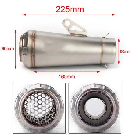 Universal Motorcycle Exhaust Muffler DB Killer GP Motocross Escape For Yamaha R1 R3 R6 CBR1000RR MT07 09 Z1000