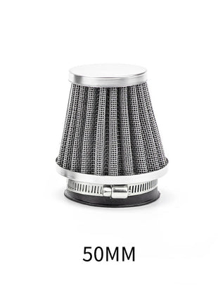 1pc Universal 35-60mm Motorcycle Tapered Air Filter Cleaner Dirt Pit High Air Flow Filter Conical Air Filter Dirt Cleaner