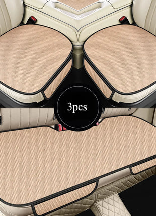 Breathable Ice Silk Car Seat Cushion Non-slip and Wear-resistant Solid Color Ice Silk Car Seat Cover, Universal Fit Most Cars