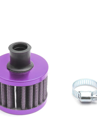 Universal 12mm Car Air Filter Vent Crankcase Breather Filter Valve Stem Covers Mini Air Breather Cold Air Intake