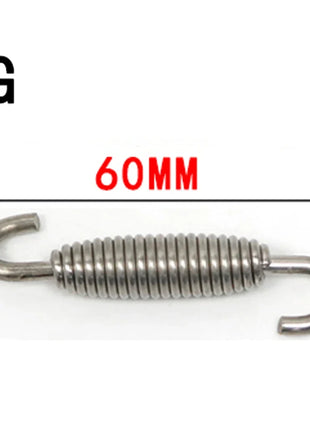 2pcs 43mm-92mm Motorcycle Exhaust Spring Hooks Stainless Steel Exhaust Front Middle Link Pipe Rotatable Muffler  Springs