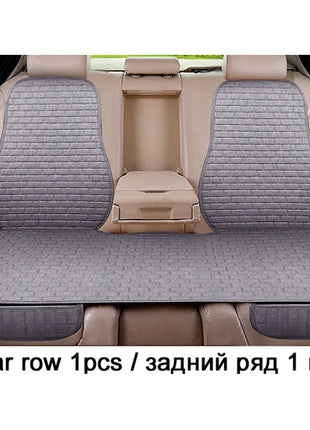 Car Flax Seat Cushion Protector Pad Car Seat Cover Front/Rear Seat Cover Automobile Cushion Pad Mat Backrest Auto Accessori