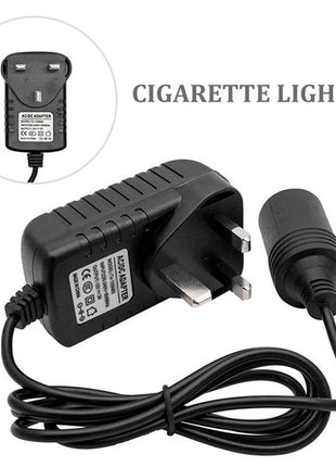 1Pc Universal Black 220V to 12V 50hz Portable Car Cigarette Lighter Socket Adapter Converter Parts US/EU/UK