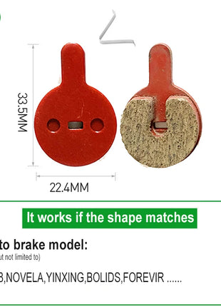 10 Pairs Resin MTB Bicycle Disc Brake Pads Bike Brake Pad Electric Scooter Replacement for kugoo G2 Pro BB8