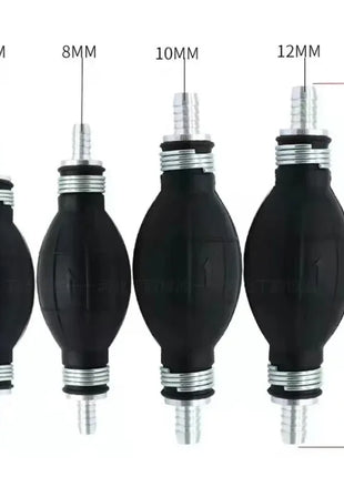 6mm/8mm/10mm/12mm Hand Fuel Pump Line Rubber Aluminum Hand Primer Bulb Diesel Oil Transfer Petrol for Car Boat Marine Outboard