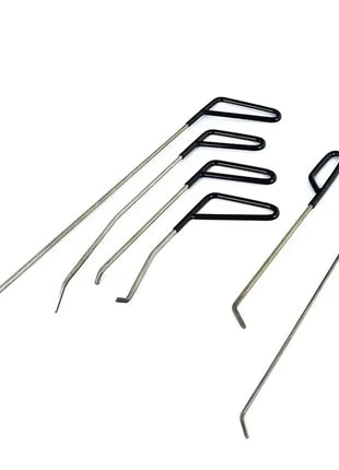 6pcs Car Dent Puller Rod Hooks Hammer Door Dent Ding Hail Fix Removal Repair Tools Maintenance Set Automotive Accessories