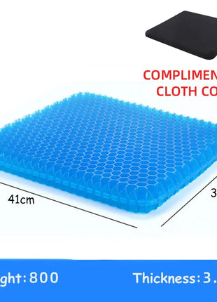 Gel Seat Cushion Summer Breathable Honeycomb Design For Pressure Relief Back Tailbone Pain - Home Office Wheelchair Chair Cars