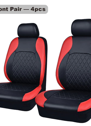 All Season Quited PU Leather Car Seat Cover Full Surrounded Seat Protector Waterproof Universal Fit Sedan Suv Pick-up Truck Seat