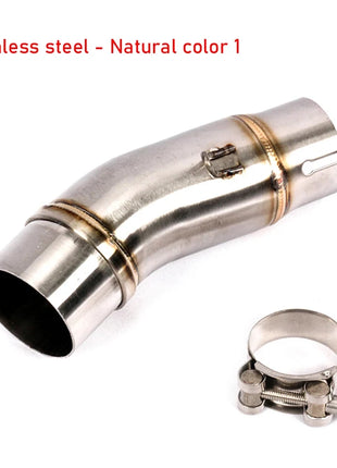 Motorcycle Exhaust Pipe Middle Link For Kawasaki Ninja 400 Z400 Z250 2017-2021 51mm Tubo de Escape Muffler System