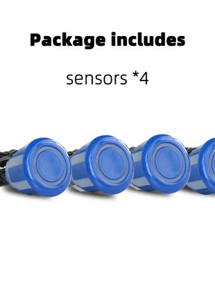 4PCS 22mm Ultrasonic Parking Sensors Reverse Backup Radar System Choose From Red, Black, White, Silver, Gray, Gold, and More!