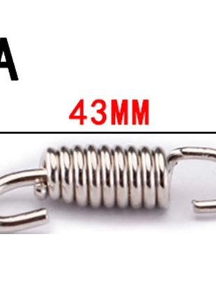 2pcs 43mm-92mm Motorcycle Exhaust Spring Hooks Stainless Steel Exhaust Front Middle Link Pipe Rotatable Muffler  Springs