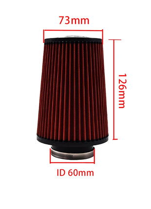 60mm 70mm Air Filter High Flow Cold Air Intake Universal Filters Vehicles Air Filters Car Accessories