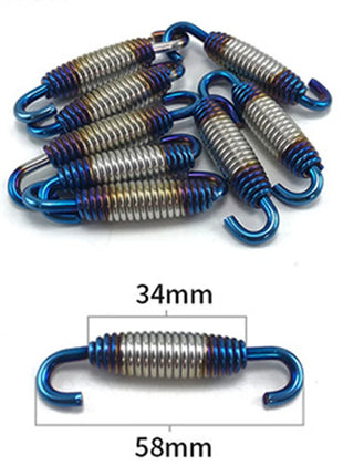 Universal Motorcycle Exhaust Spring Hooks Stainless Steel Exhaust Front