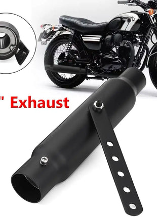 Universal Motorcycle Exhaust Muffler Retro Vintage Classic Electroplating Escap Moto for cg125 sr400 cb500 vt500 CM300 500 Cafe
