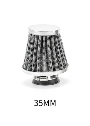 1pc Universal 35-60mm Motorcycle Tapered Air Filter Cleaner Dirt Pit High Air Flow Filter Conical Air Filter Dirt Cleaner