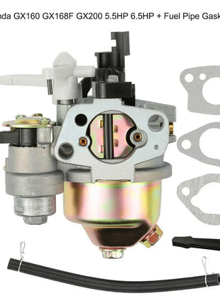 Carburetor Carb Fit for Honda GX160 GX168F GX200 5.5HP 6.5HP + Fuel Pipe Gasket Engine Car Accessories