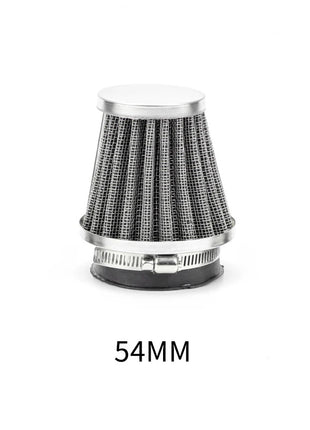 1pc Universal 35-60mm Motorcycle Tapered Air Filter Cleaner Dirt Pit High Air Flow Filter Conical Air Filter Dirt Cleaner
