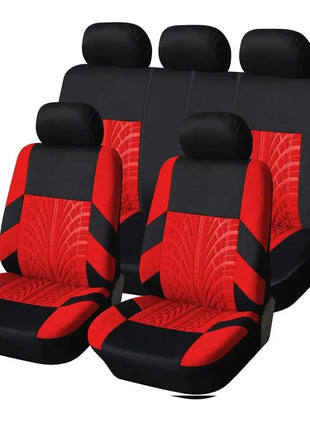 Car Seat Covers Full Set Front Split Rear Bench For Car Universal Cloth SUV Sedan Van Automotive Interior Covers