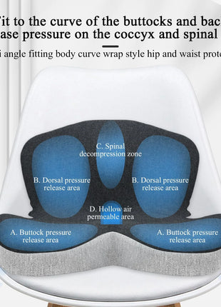 Memory Foam Cushion Interior Accessories Pillow Car Seat Waist Pillow Lumbar Support Office Pillow Chair Cushion