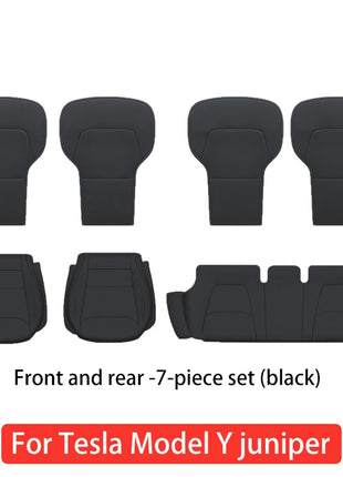 For Tesla Model Y 2025 2026 juniper Ventilation leather seat cover cushion Breathability Comfortable  seat Interior accessories