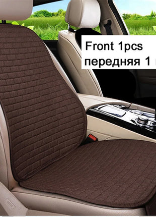 Car Flax Seat Cushion Protector Pad Car Seat Cover Front/Rear Seat Cover Automobile Cushion Pad Mat Backrest Auto Accessori