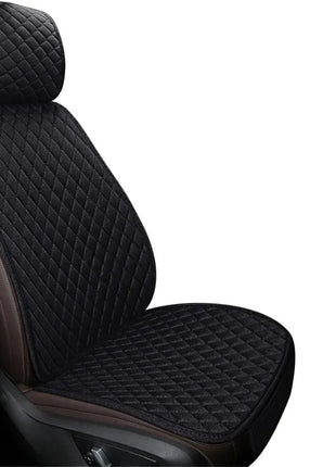 Linen Car Seat Covers for All Seasons Premium Flax Vehicle Seat Cushion Non-Slip Protector Universal Fits Most Van SUV Truck